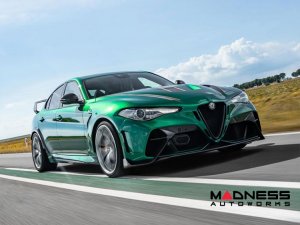 Alfa Romeo Giulia GTAm Style Front Fenders - Carbon Fiber - Raw Finish